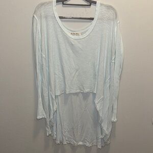We The Free Light Blue Tunic Top
